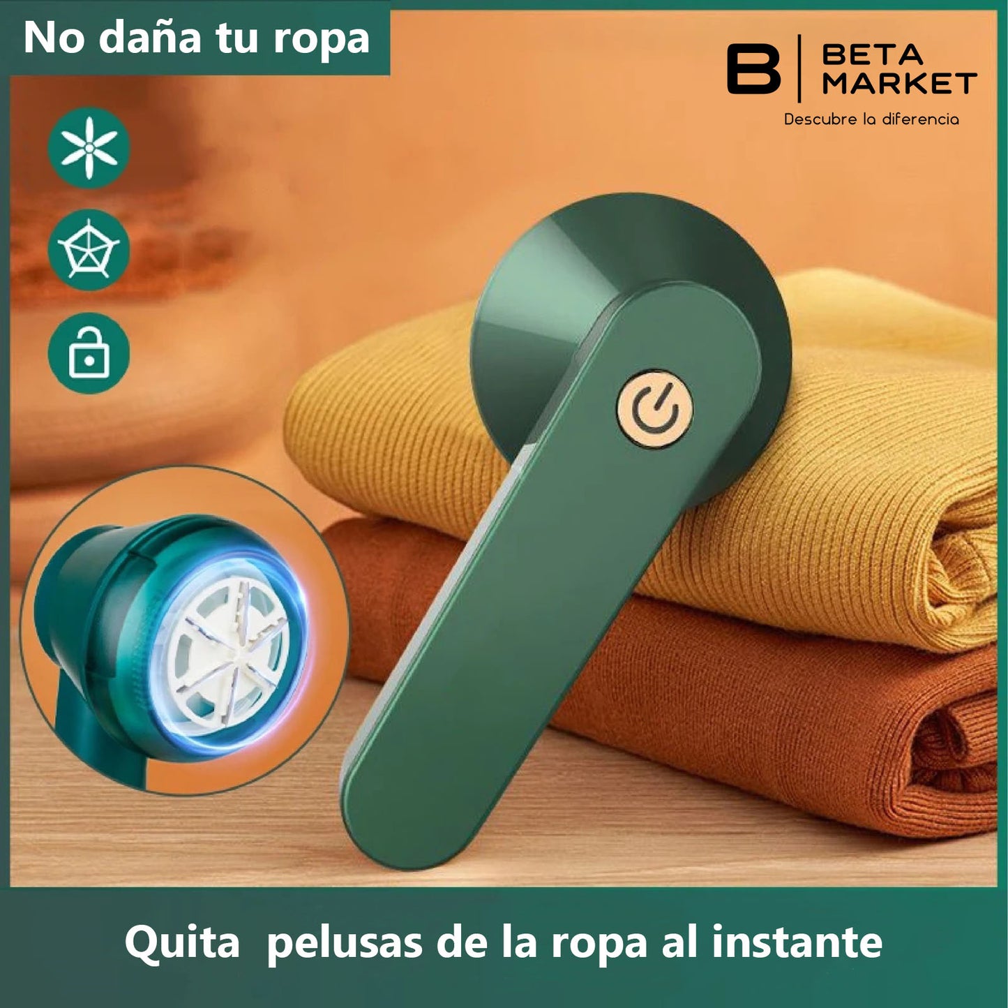 ⭐ Quita pelusas Eléctrico Portátil USB